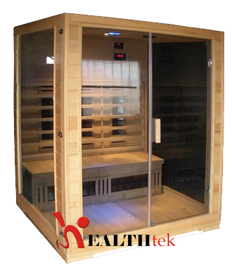 3 Person far infrared sauna G SERIES with light therapy and tinted glass