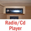 Our Far infrared Saunas come with Radio/Cd Players as standard